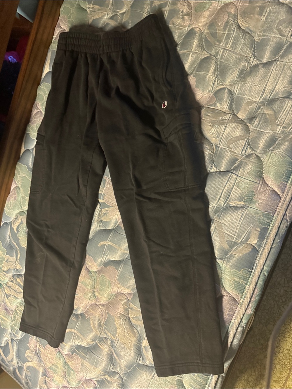 Champion Men’s Black Jogger Sweatpants with Logo